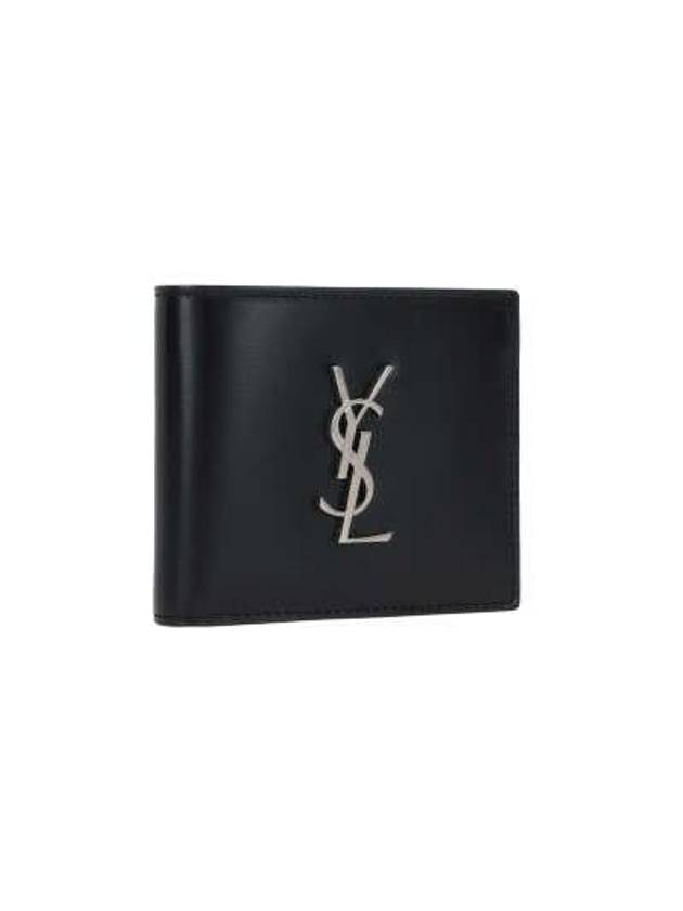 East/West Wallet In Smooth Leather Black - SAINT LAURENT - BALAAN 3