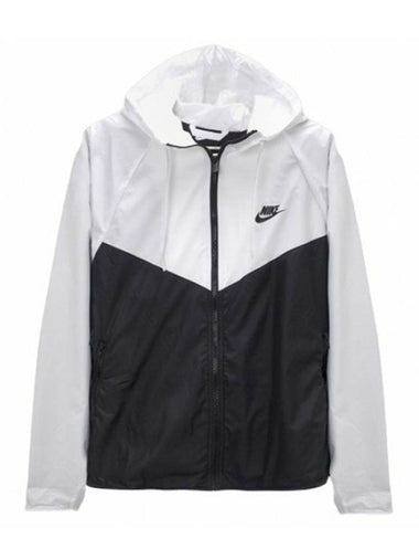 Women s Windrunner Windbreaker Jacket White Black - NIKE - BALAAN 1