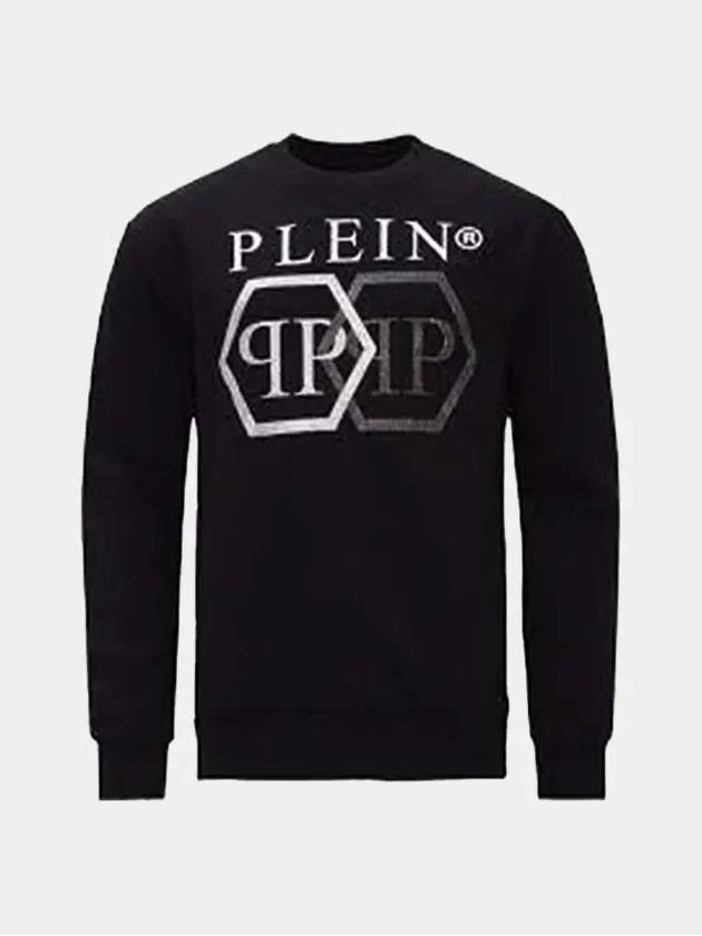 Iconic Logo Sweatshirt Black Men MJO0832PJO002N 02 - PHILIPP PLEIN - BALAAN 2