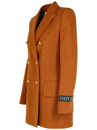 Patou Brown Wool Blend Blazer - PATOU - BALAAN 2