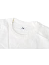 Lens Two Pocket Sweatshirt White 10CMSS060A - CP COMPANY - BALAAN.