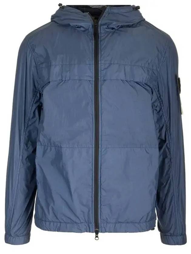 Garment Dyed Crinkle Reps R-Nylon Jacket Avio Blue - STONE ISLAND - BALAAN 2