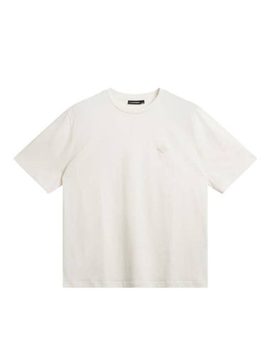 Hale Logo Patch Short Sleeve T-Shirt Cloud White - J.LINDEBERG - BALAAN 1