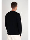 Lambswool Lens Knit Top Black - CP COMPANY - BALAAN 3