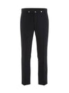 Triple Stud Classic Fit Straight Pants Black - BURBERRY - BALAAN 3