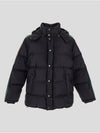 GG Jacquard Hooded Padding Jacket Black - GUCCI - BALAAN 2