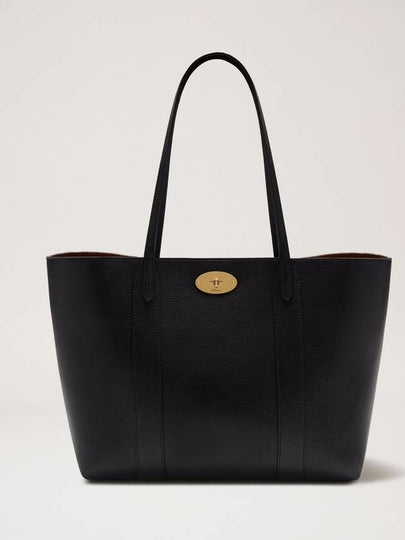 Bayswater Classic Grain Small Tote Bag Black - MULBERRY - BALAAN 2