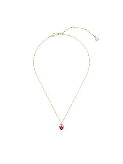 5648750 Chroma Heart Red Stud Necklace - SWAROVSKI - BALAAN 2