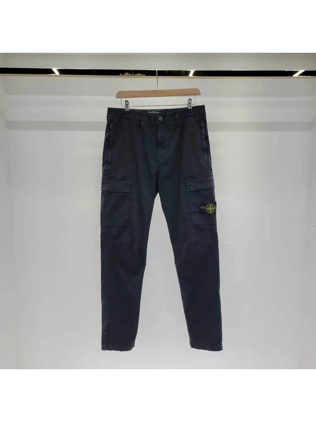 Stone Island Twill Cargo Pants Black 25185454456619743 - STONE ISLAND - BALAAN 1