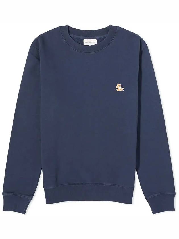 Chillax Patch Regular Sweatshirt Ink Blue - MAISON KITSUNE - BALAAN 2