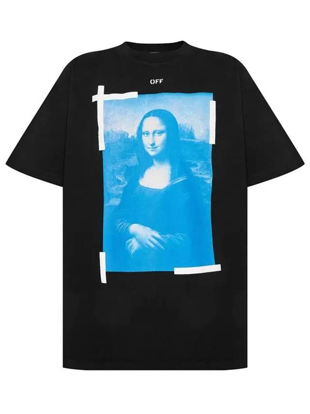 Mona Lisa Overfit Short Sleeve T-Shirt Black - OFF WHITE - BALAAN 3