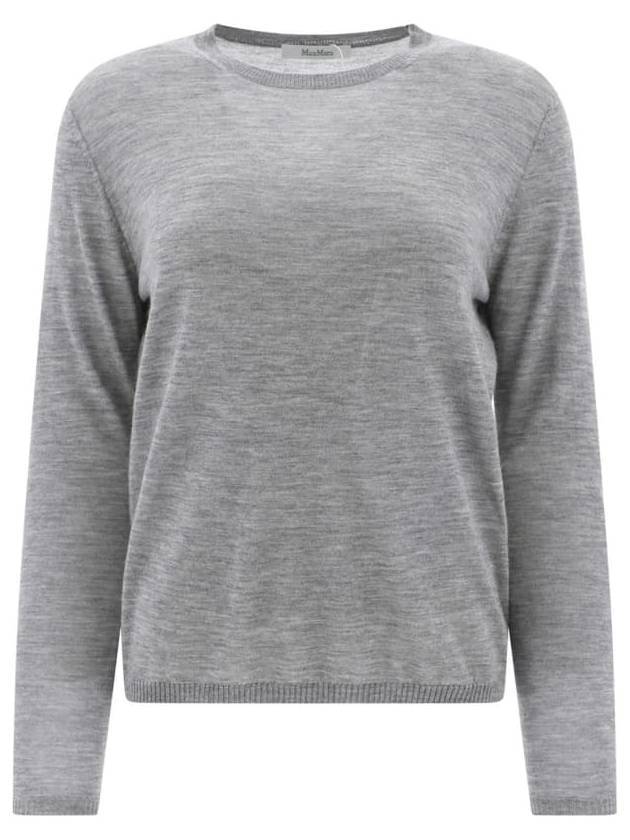 Women's Marmo Cashmere Knit Top Gray - MAX MARA - BALAAN.