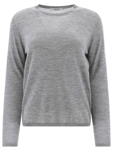 Women's Marmo Cashmere Knit Top Gray - MAX MARA - BALAAN.