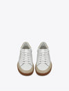 Court Classic Perforated Beige Tab Low Top Sneakers White - SAINT LAURENT - BALAAN 4