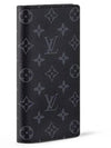 Brazza Monogram Long Wallet Black - LOUIS VUITTON - BALAAN 3