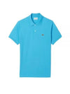 Men's Logo Classic Fit Cotton Short Sleeve Polo Shirt Light Blue - LACOSTE - BALAAN 2