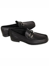 Gancini Suede Moccasin Loafers Black - SALVATORE FERRAGAMO - BALAAN 8