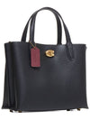 Willow Leather Tote Bag Black - COACH - BALAAN 2