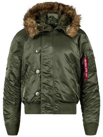 Alpha N 2B Short Waist Parka MJN30000C1 SAGE - ALPHA INDUSTRIES - BALAAN 1