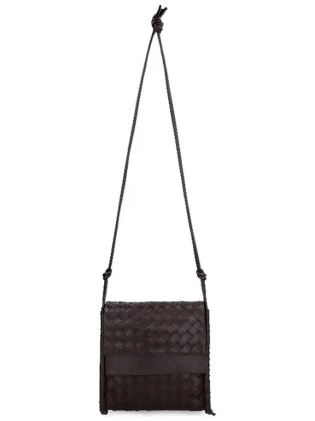 Small Fold Shoulder Bag Fondente - BOTTEGA VENETA - BALAAN 4