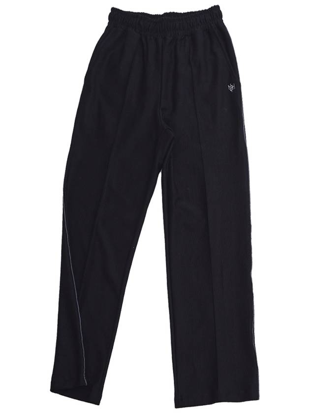 Women's Piping Pintuck Track Pants Black - MOTH - BALAAN 3