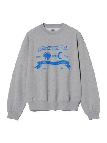 Sun Moon Pullover Unisex Melange Gray - KIJUN - BALAAN 1