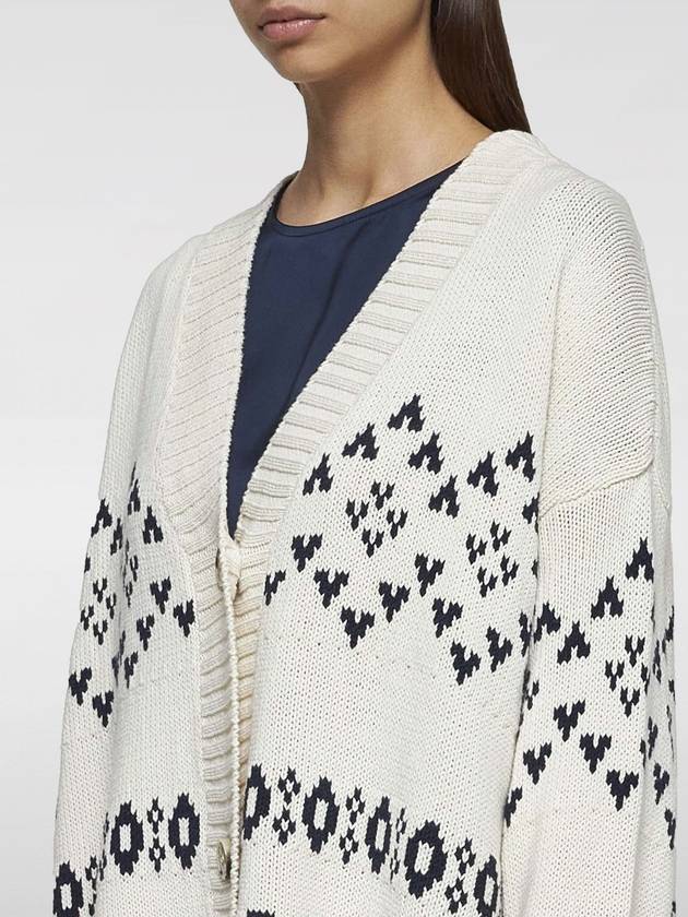 Cardigan Weekend Max Mara in cotone con motivo jacquard - WEEKEND MAX MARA - BALAAN 3