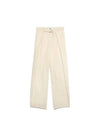 Belt Wide Pants Ivory - AMI - BALAAN 2