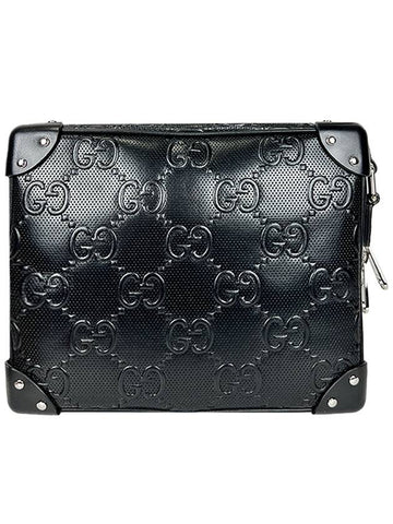 GG emboss black messenger bag 626363 - GUCCI - BALAAN 1