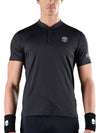 Tech Serafino Training Short Sleeve T-Shirt Black - HYDROGEN - BALAAN 2