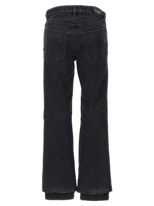 Denim Straight Pants 777211TPW598195 WASHED BLACK RING - BALENCIAGA - BALAAN 3