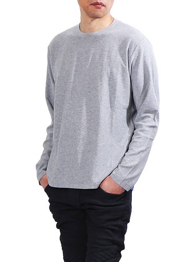 Men's Crewneck Long Sleeve T-Shirt Grey - Nº 21 - BALAAN 1