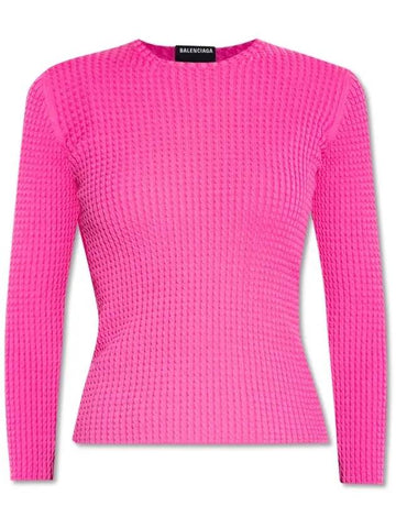 wool round neck knit pink - BALENCIAGA - BALAAN 1