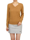 Amaya V-Neck Knit Top Chipmunk - J.LINDEBERG - BALAAN 6