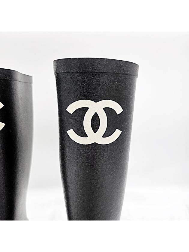 Rain Boots Rubber Black G39620 - CHANEL - BALAAN 4