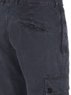 Wappen Patch Old Treatment Slim Fit Cargo Straight Pants Navy - STONE ISLAND - BALAAN 5