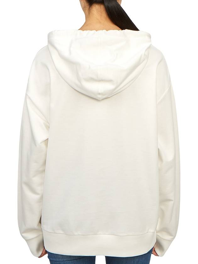 Embroidered logo hooded top white - MONCLER - BALAAN 4