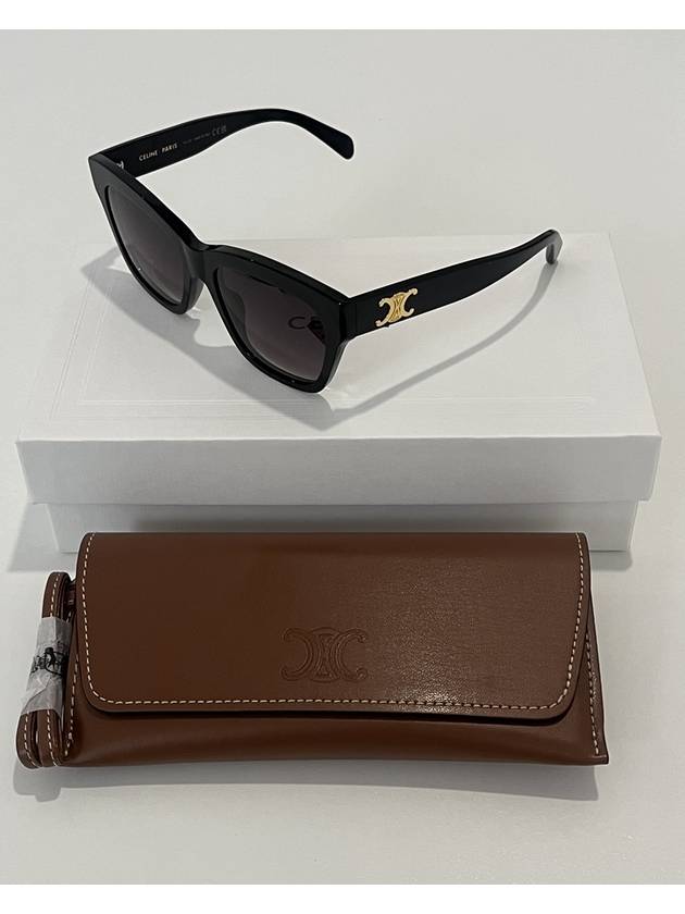 Eyewear Triomphe 09 Acetate Sunglasses Black - CELINE - BALAAN 4