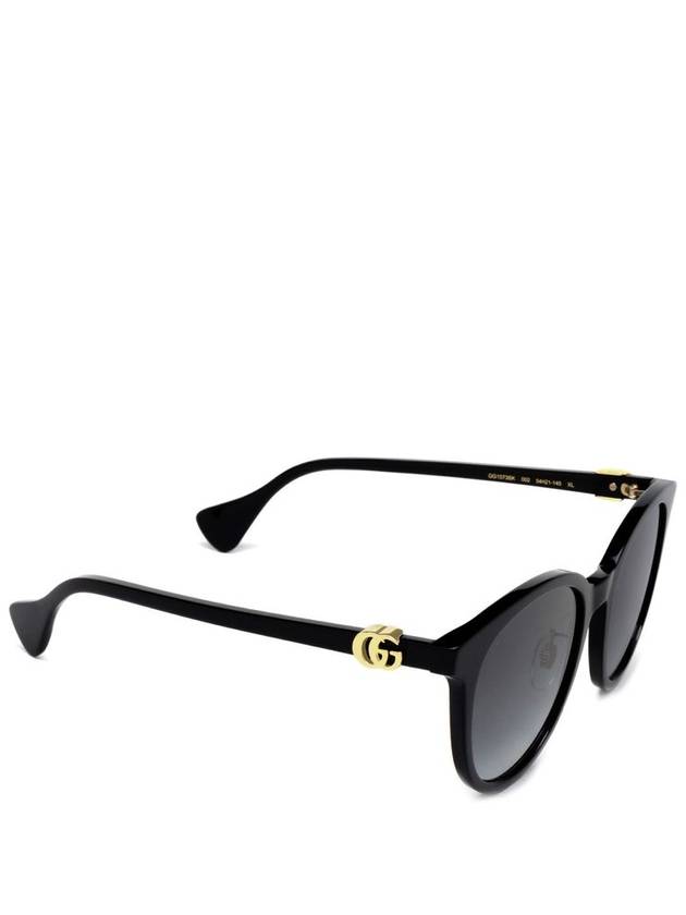 Eyewear Side GG Logo Round Sunglasses Black - GUCCI - BALAAN 3