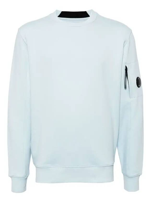 Diagonal Raised Fleece Sweatshirt Blue - CP COMPANY - BALAAN 3