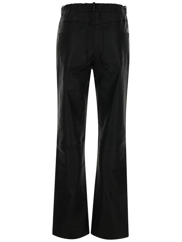 Black Wide Trousers In Leather Woman - ARMA - BALAAN 3