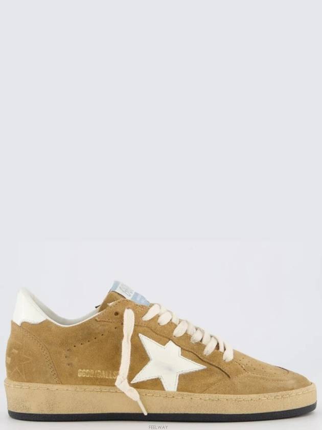 Ball Star Suede Low Top Sneakers Brown - GOLDEN GOOSE - BALAAN 2