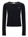 ORB Logo Knit Top Black - VIVIENNE WESTWOOD - BALAAN 2