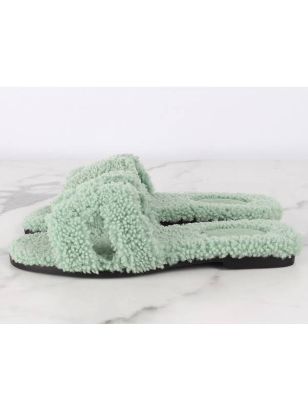 Shearling Oran Slippers 37 5 245 - HERMES - BALAAN 5