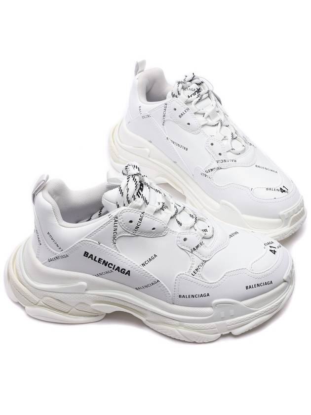 All Over Logo Triple S Sneakers White - BALENCIAGA - BALAAN 6