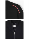 9B00012 M1241 999 Logo Patch Knit Zipup Jacket Black Men's Jacket TLS - MONCLER - BALAAN 5