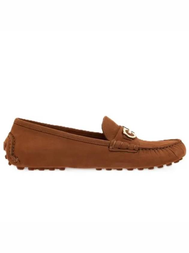 Gancini Driving Shoes Brown - SALVATORE FERRAGAMO - BALAAN 2