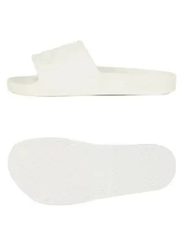 Adilette Aqua Logo Slippers Off White - ADIDAS - BALAAN 1