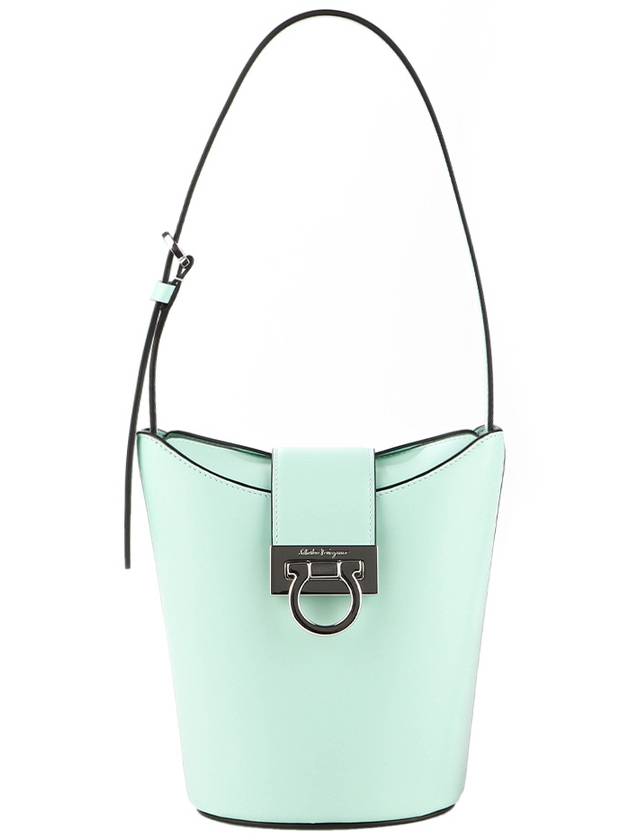 Small Trifolio Shoulder Bag Light Blue - SALVATORE FERRAGAMO - BALAAN 2