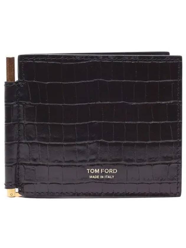 Crocker Money Clip Card Wallet Brown - TOM FORD - BALAAN 2